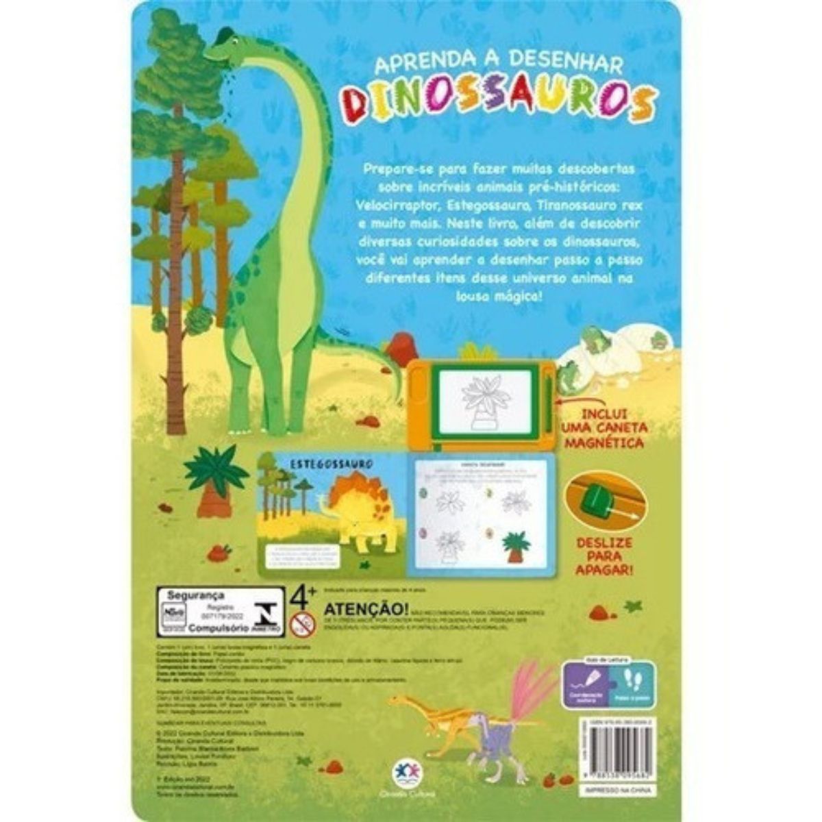 Livro Lousa Magnética Aprenda A Desenhar Dinossauros - Ciranda Cultural Livro Lousa Magnética Aprenda A Desenhar Dinossauros - Ciranda Cultural
